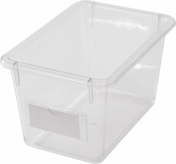 Cajas de almacenamiento acrílicas Masterkidz para accesorios de paneles STEM – set de 6 unidades
