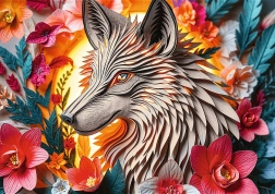 Puzle Paper Art: lobo 1000 piezas