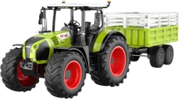 Tractor RC Claas Arion 660 con remolque volquete 1:24