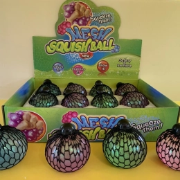 Pelota antiestrés apretable en red - 1 unidad