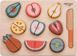 Corte de frutas en tabla Free2Play – set de madera para niños