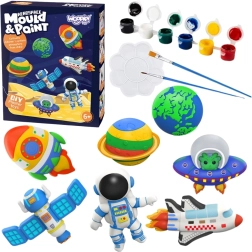 Woopie set creativo con moldes y pinturas – figuritas espaciales DIY