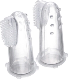 Cepillo dental de dedo de silicona para bebés con estuche CANPOL BABIES