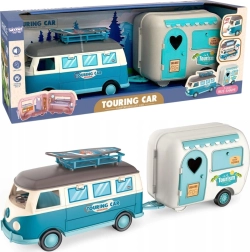 Woopie Caravana XL para muñecas Set de camping con remolque