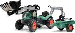 Tractor de pedales infantil con cargador y remolque FALK para niños de 2 a 5 años