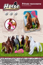 Juguete: caballito con peine