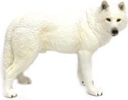 Figura de lobo blanco 12 cm