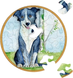 Puzzle redondo CURIOSI Picoli – perro, 33 piezas