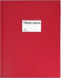 Carpeta para libro de clase A4 con ventanilla – roja Classic