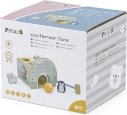 Viga PolarB juego de madera Igloo con martillo, figuras y clasificador