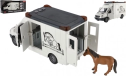 Transportador de animales con caballo y efectos de inercia