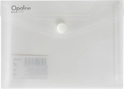 Carpeta con botón para documentos A6 Opaline transparente
