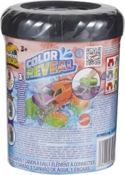 Hot Wheels Monster Trucks Color Reveal – cochecito 1:64 con cambio de color y depósito de agua