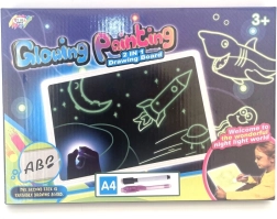 Tabla de dibujo que brilla en la oscuridad A4 para niños