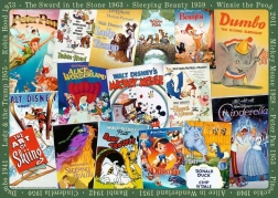 Puzzle Ravensburger Disney pósteres vintage de 1000 piezas