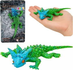Figura realista de goma de lagarto cornudo de 20 cm