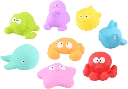 Animalitos para el agua – set de 4 uds, 8 cm, 2 variantes