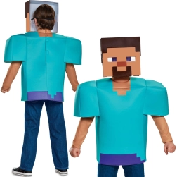 Disfraz infantil de STEVE de MINECRAFT 137–149 cm (10–12 años)