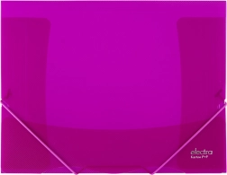 Carpeta con goma Electra rosa A4