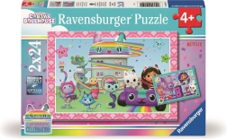 Puzzle Ravensburger La casa de muñecas mágica de Gabby 2x24 piezas