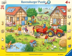 Puzzle infantil en marco de 24 piezas Mi pequeña granja Ravensburger