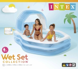 Piscina familiar inflable con toldo