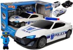 Coche de policía con garaje 2 en 1 con sonidos y luces