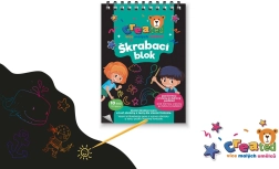 Hojas de notas para rascar de colores 10×14 cm, 10 uds