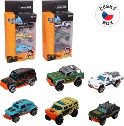 Coches metálicos 1:64 – set de 3 piezas, 2 variantes