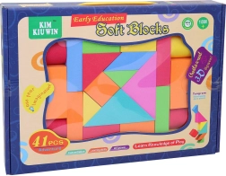 Bloques de construcción blandos y coloridos para los más pequeños - set de 41 piezas