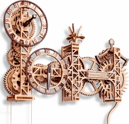 Reloj de pared STEAMPUNK WOODEN CITY en puzle 3D de madera (269 piezas)
