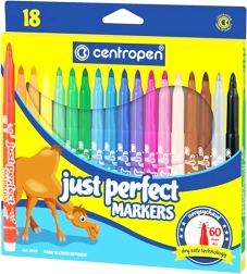 Rotuladores Centropen Just Perfect – gran set de 18 colores