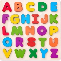 WOODYLAND Puzzle ABC de letras en tablero