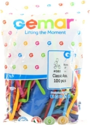 Globos para modelar Gemar con bomba - 100 uds