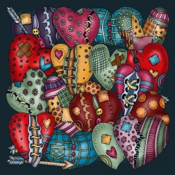 Rompecabezas cuadrados Palapeli Corazón 251 piezas