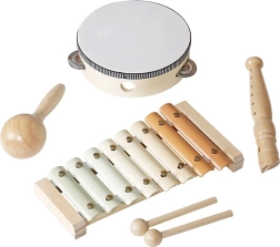 Set musical infantil 4 en 1 de madera