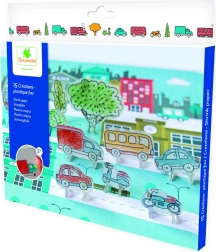 Pockets película termorretráctil – medios de transporte, set creativo