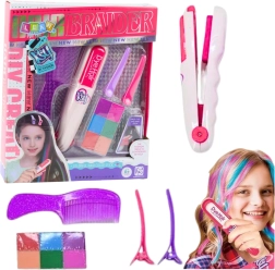 Set infantil para teñir el cabello con plancha y tizas de colores