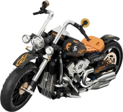 Kit de construcción de motocicleta negra, 455 piezas