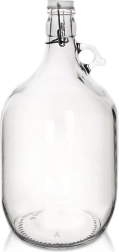 Damejeanne de vidrio con clip 5 l