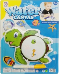 Libro acordeón mágico para el baño que cambia de color – tortuga