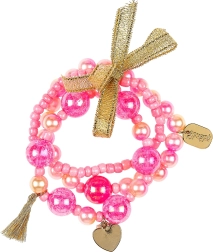 Souza - Pulseras infantiles rosas Alky, set de 3 uds