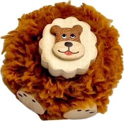 2KIDS TOYS imán de madera con pompón – león