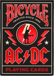Baraja de cartas Bicycle inspirada en AC/DC