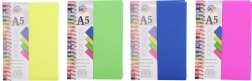 Cuaderno A5 de espiral con líneas, 100 páginas
