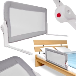 Baranda de seguridad para cama 150 cm, gris