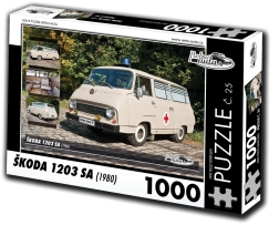 Puzle Retro-Autos Škoda 1203 SA de 1000 piezas