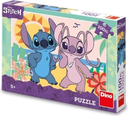 Puzle Dino Stitch en la playa 100 XL piezas