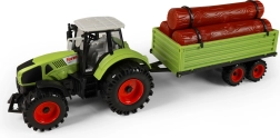 Tractor con remolque para leña 45 cm