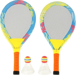 Raquetas de bádminton LED luminosas con volantes